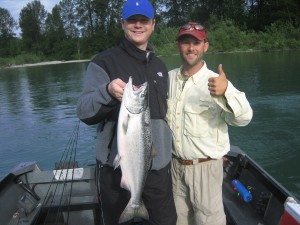 Kent with a chromer King Salmon