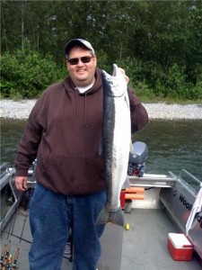 Nathan with his first Steelhead ever..., Congradulations!!