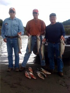 Mike, Tom, and Nick w/ Limits of Salmon