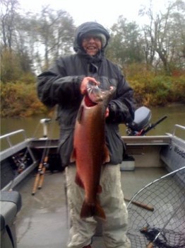 louise with a monster coho