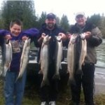 Rod, Jeff and Hayden with limits of chrome