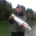 Rod with a large Cowlitz Hen