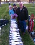 Dad, MaKena, and me trout opener 2011