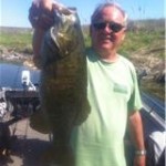 Dad with another May 2011 smallie