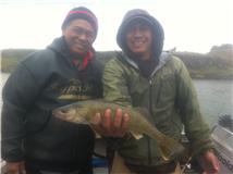 Tyson and Dad nice walleye