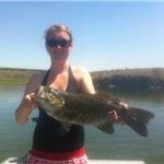 Kimberly with a big Smallmouth